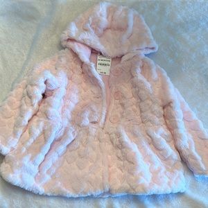 First Impression Pink faux fur outerwear jacket. 24 Month size